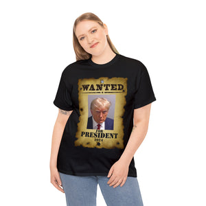 Trump Mugshot Wanted For President 2024 Unisex T-Shirt