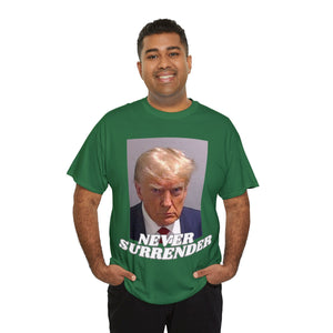 Trump Mugshot Never Surrender Unisex T-shirt