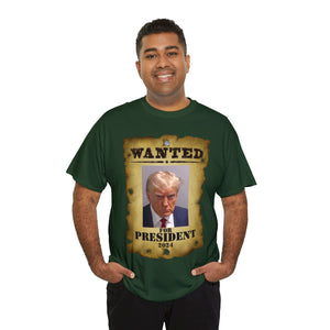 Trump Mugshot Wanted For President 2024 Unisex T-Shirt